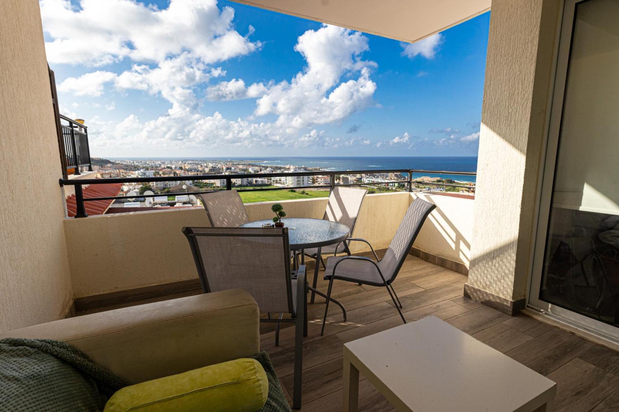 Eden Blue-Horizon 1B, Paphos, Sea View, Pool Apartment Konia Exterior foto