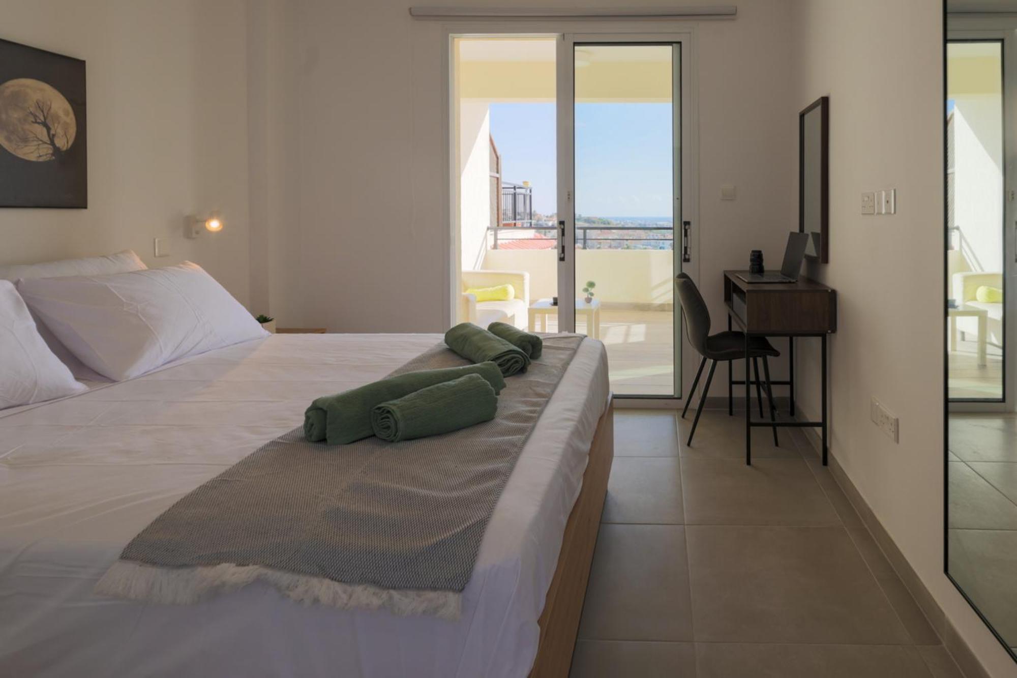 Eden Blue-Horizon 1B, Paphos, Sea View, Pool Apartment Konia Exterior foto